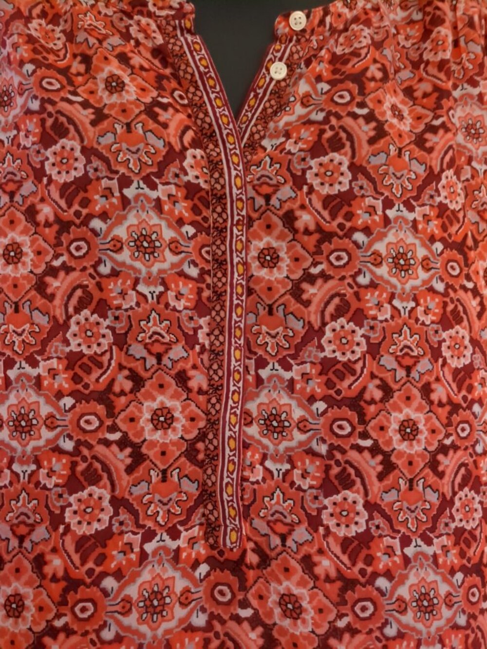 Long Sleeve Button Down Midway Tunic Top - Picture 5 of 9